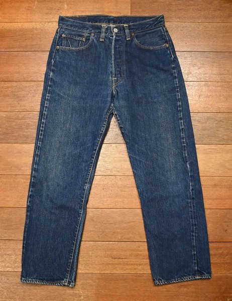 画像1: 70s 72'y Levi's 501 66 BIG-E リーバイス501 66前期ビッグE タブ/パッチ欠損 (実寸 W30L27)ビンテージデニム (1)
