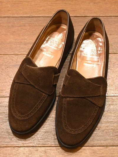 画像1: CROCKETT & JONES "BRIMSTONE" BEAMS F別注 スエードバタフライローファー(BROWN/7-E)箱有りクロケット&ジョーンズ