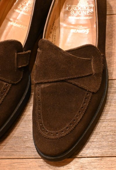 画像2: CROCKETT & JONES "BRIMSTONE" BEAMS F別注 スエードバタフライローファー(BROWN/7-E)箱有りクロケット&ジョーンズ