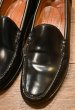 画像2: OAK STREET BOOTMAKERS シェルコードバン コブラヴァンプ ローファー アメリカ製(BLACK/8.5-E)箱有りHorween Shell Cordovan (2)