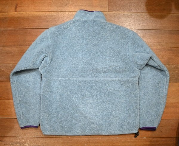 画像7: 1993年 Patagonia パタゴニア リバーシブル グリセード プルオーバー 雪なしタグ アメリカ製(LIGHT BLUE×NAVY/L)ビンテージ (7)