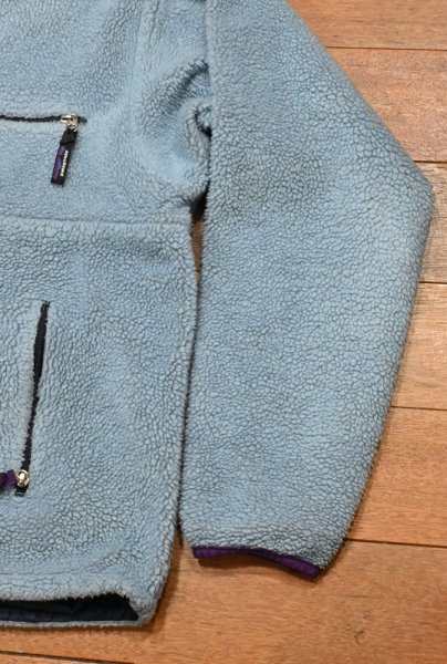 画像3: 1993年 Patagonia パタゴニア リバーシブル グリセード プルオーバー 雪なしタグ アメリカ製(LIGHT BLUE×NAVY/L)ビンテージ (3)