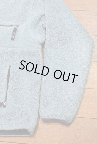 画像3: 1993年 Patagonia パタゴニア リバーシブル グリセード プルオーバー 雪なしタグ アメリカ製(LIGHT BLUE×NAVY/L)ビンテージ (3)