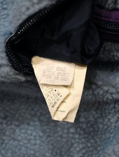 画像11: 1993年 Patagonia パタゴニア リバーシブル グリセード プルオーバー 雪なしタグ アメリカ製(LIGHT BLUE×NAVY/L)ビンテージ (11)