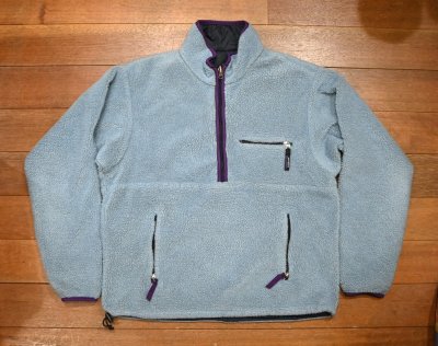 画像1: 1993年 Patagonia パタゴニア リバーシブル グリセード プルオーバー 雪なしタグ アメリカ製(LIGHT BLUE×NAVY/L)ビンテージ