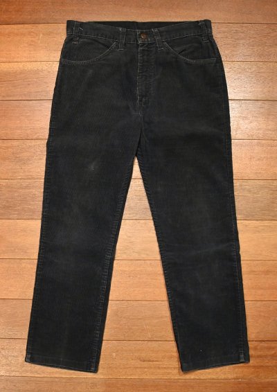 画像1: ’87 Levi's 519-1558 コーデュロイパンツ(BLACK/表記W33 実寸W32 L27.5)リーバイス 80sビンテージ ブラック