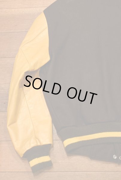 画像11: 70-80s Admiral Sportswear レザースリーブアワードジャケット スタジャン(Brown×Mastered/46)ビンテージ (11)