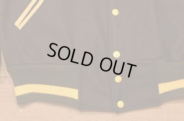 画像5: 70-80s Admiral Sportswear レザースリーブアワードジャケット スタジャン(Brown×Mastered/46)ビンテージ (5)