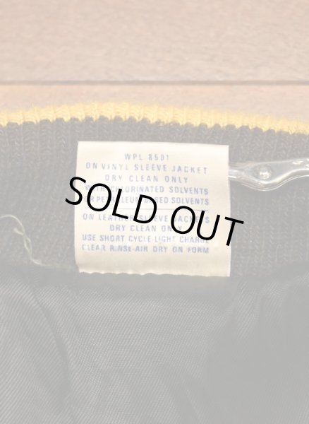 画像8: 70-80s Admiral Sportswear レザースリーブアワードジャケット スタジャン(Brown×Mastered/46)ビンテージ (8)