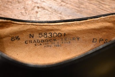 画像2: デッドストック 1989年製 U.S NAVYサービスシューズ (8 1/2-N)CRADDOCK TERRY製