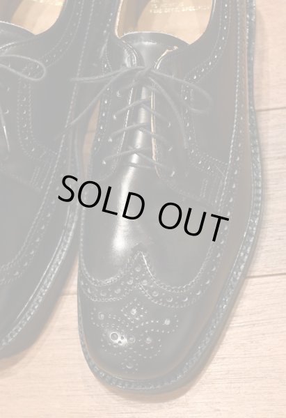 画像2: 80s DEADSTOCK MR.MARTI TO MEMPHIS FIRE DEPT ロングウィングチップ レザーシューズ(BLACK/8.5 M)箱入りデッドストック (2)