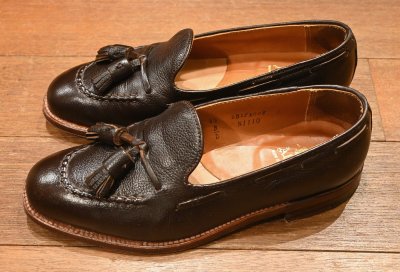 画像2: ALDEN オールデン N1110 グレインレザー タッセルローファー(Brown/6.5-D)箱/シューバッグ有り プラザラスト