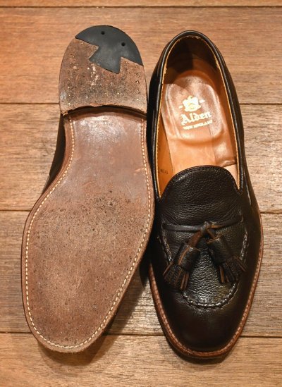 画像3: ALDEN オールデン N1110 グレインレザー タッセルローファー(Brown/6.5-D)箱/シューバッグ有り プラザラスト