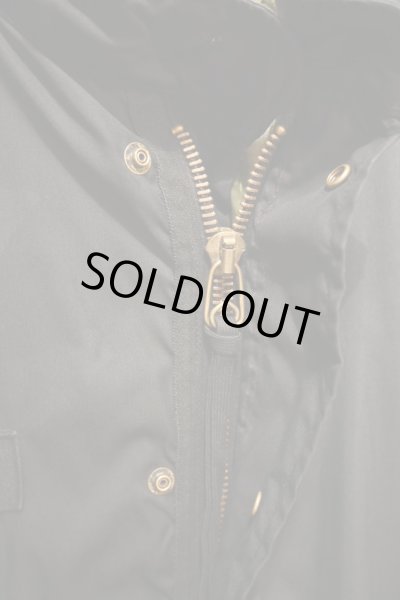 画像9: (後染めBLACK) US ARMY M65 フィッシュテイルパーカー モッズコート ライナーセット(M)美品ユーズド  (9)