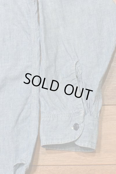 画像3: (クリックポスト185円も可) 60s Sears シャンブレーシャツ 猫目ボタン 美品 (Lくらい)ビンテージ (3)