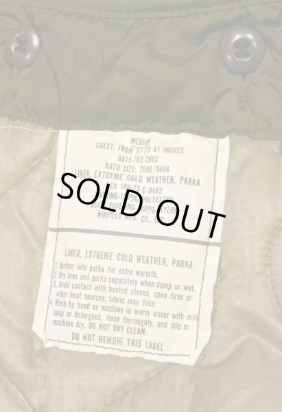 画像11: (後染めBLACK) US ARMY M65 フィッシュテイルパーカー モッズコート ライナーセット(M)美品ユーズド  (11)