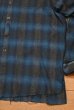 画像5: GREG LAUREN Blue Plaid Studio Shirts (3)グレッグローレンアメリカ製 (5)
