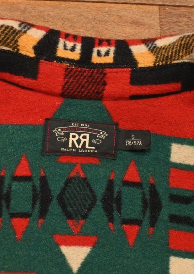 画像2: RRL ネイティブ柄 ウールジャケット(S)美中古 ダブルアールエルラルフローレン