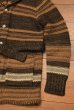 画像3: RRL ショールカラー ニットロングカーディガン ガウン コンチョボタン ウール/リネン(BROWN/XS)美中古 ダブルアールエルラルフローレン (3)