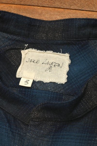 画像2: GREG LAUREN Blue Plaid Studio Shirts (3)グレッグローレンアメリカ製