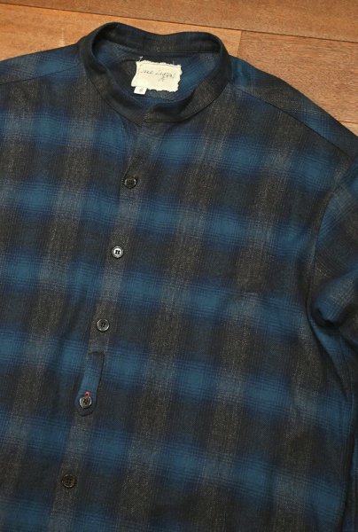 画像2: GREG LAUREN Blue Plaid Studio Shirts (3)グレッグローレンアメリカ製 (2)