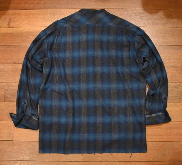 画像10: GREG LAUREN Blue Plaid Studio Shirts (3)グレッグローレンアメリカ製 (10)