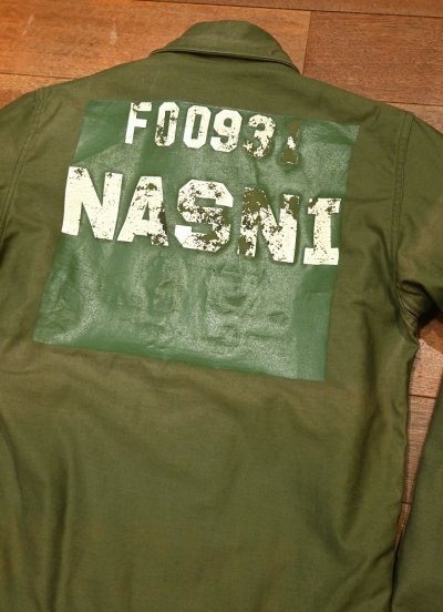 画像2: ’85年 U.S NAVY A-2 デッキジャケット "NASNI"バックプリントあり【SMALL/34-36】ビンテージ美中古