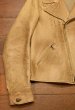 画像15: PoloRalphlauren ポロラルフローレン ディアスキン 鹿革 ダブル ライダースジャケット ビンテージ加工(BEIGE/L)ビンテージ 中古 (15)