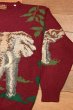 画像3: 80s Willis&Geiger ウィリス&ガイガー 象柄 ウールセーター(BURGUNDY/M)ビンテージ (3)