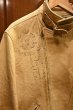 画像8: PoloRalphlauren ポロラルフローレン ディアスキン 鹿革 ダブル ライダースジャケット ビンテージ加工(BEIGE/L)ビンテージ 中古 (8)