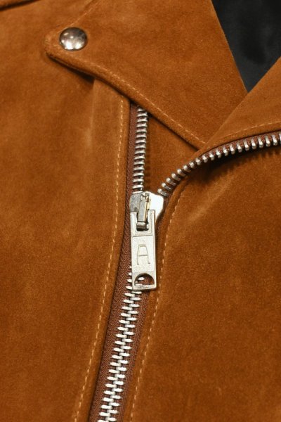 画像7: JAMES GROSE ジェームスグロース スウェード ライダースジャケット ダブル(Brown/40)イングランド製 中古 (7)