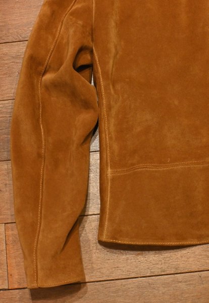画像13: JAMES GROSE ジェームスグロース スウェード ライダースジャケット ダブル(Brown/40)イングランド製 中古 (13)