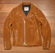 画像1: JAMES GROSE ジェームスグロース スウェード ライダースジャケット ダブル(Brown/40)イングランド製 中古 (1)