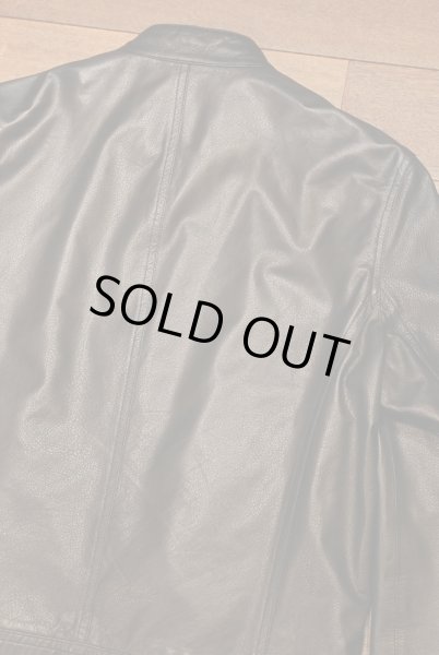 画像10: EMMETI(エンメティ) ラムスキン ライダースジャケット イタリア製(BLACK/50)羊革 美中古 (10)