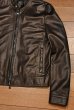画像3: EMMETI(エンメティ) ラムスキン ライダースジャケット イタリア製(BLACK/50)羊革 美中古 (3)
