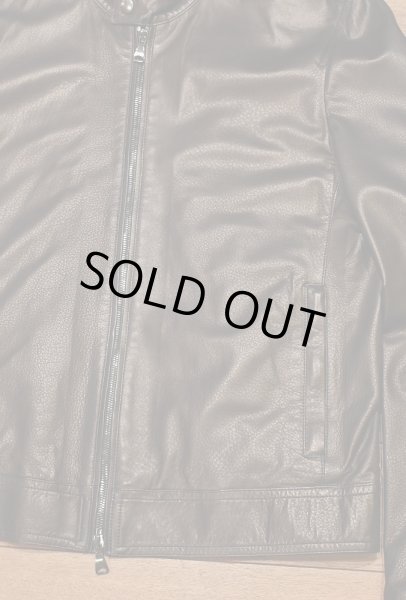 画像4: EMMETI(エンメティ) ラムスキン ライダースジャケット イタリア製(BLACK/50)羊革 美中古 (4)