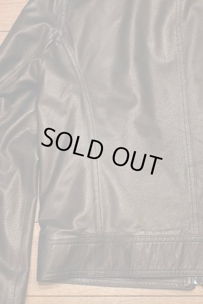 画像12: EMMETI(エンメティ) ラムスキン ライダースジャケット イタリア製(BLACK/50)羊革 美中古 (12)