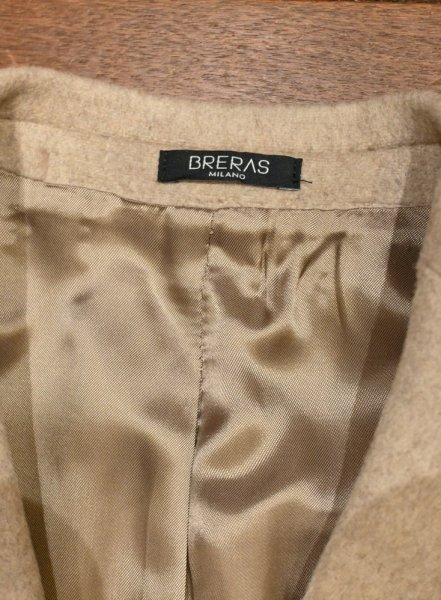 画像9: ラベル付き未使用品 BRERAS(ブレラス)"DUBLINO"カシミヤ混メルトン チェスターコート(Beige/44)イタリア製サルトリア (9)
