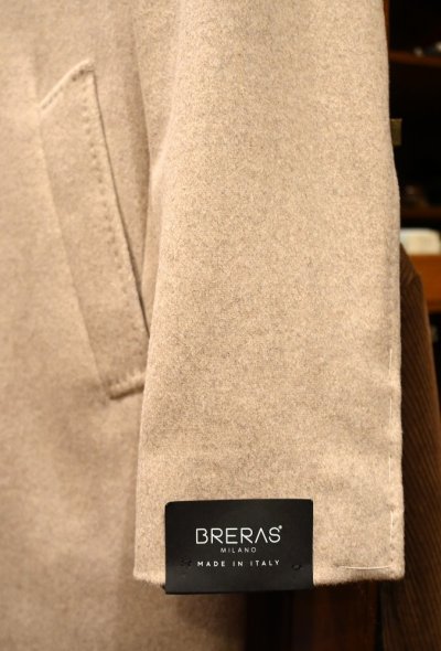 画像2: ラベル付き未使用品 BRERAS(ブレラス)"DUBLINO"カシミヤ混メルトン チェスターコート(Beige/44)イタリア製サルトリア