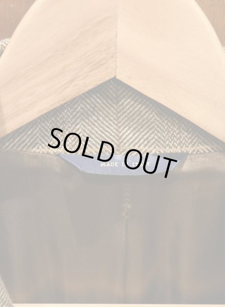 画像5: BROOKS BROTHERS LORO PIANA ヘリンボーン+ウインドウペイン コート イタリア製(Brown/38-Short) 美中古ブルックスブラザーズ ロロピアーナ  (5)