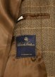 画像10: BROOKS BROTHERS LORO PIANA ヘリンボーン+ウインドウペイン コート イタリア製(Brown/38-Short) 美中古ブルックスブラザーズ ロロピアーナ  (10)