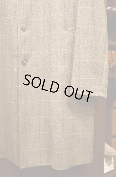 画像4: BROOKS BROTHERS LORO PIANA ヘリンボーン+ウインドウペイン コート イタリア製(Brown/38-Short) 美中古ブルックスブラザーズ ロロピアーナ  (4)