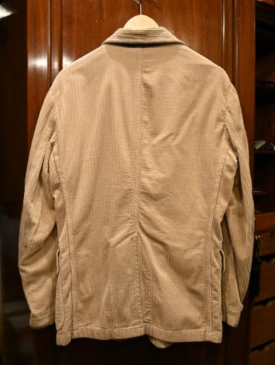 画像3: RRL RALPHLAUREN コーデュロイ テイラードジャケット レザーエルボーパッチ+ツギハギ(Beige/M)ダブルアールエルラルフローレン 中古