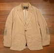 画像7: RRL RALPHLAUREN コーデュロイ テイラードジャケット レザーエルボーパッチ+ツギハギ(Beige/M)ダブルアールエルラルフローレン 中古 (7)