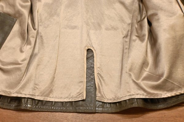 画像11: GIMO's レザーテイラードジャケット イタリア製(BROWN/48)美中古 (11)