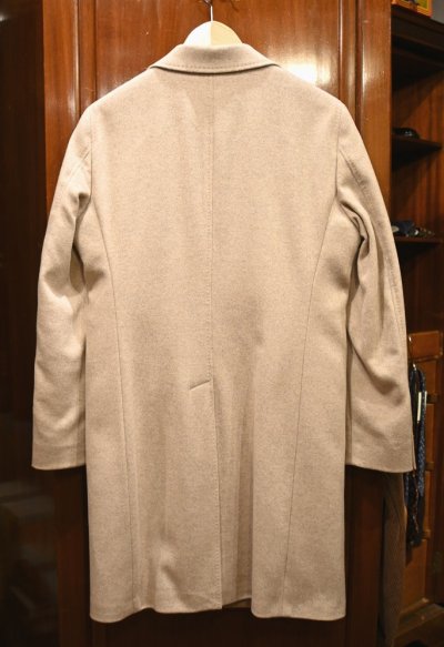 画像3: ラベル付き未使用品 BRERAS(ブレラス)"DUBLINO"カシミヤ混メルトン チェスターコート(Beige/44)イタリア製サルトリア