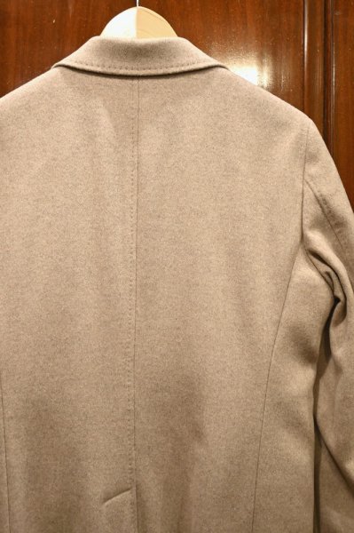 画像8: ラベル付き未使用品 BRERAS(ブレラス)"DUBLINO"カシミヤ混メルトン チェスターコート(Beige/44)イタリア製サルトリア (8)