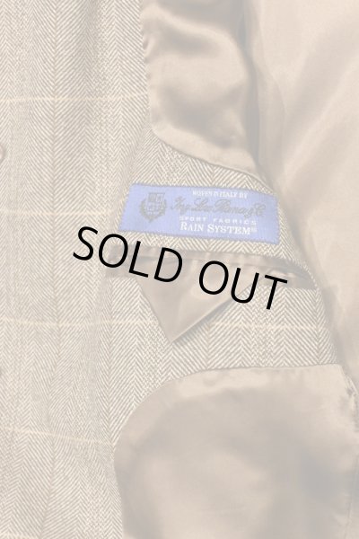 画像11: BROOKS BROTHERS LORO PIANA ヘリンボーン+ウインドウペイン コート イタリア製(Brown/38-Short) 美中古ブルックスブラザーズ ロロピアーナ  (11)