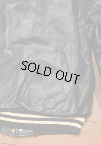 画像12: 80s BUTWIN バトウィン オールレザー アワードジャケット スタジャン アメリカ製(BLACK/40)ビンテージ (12)