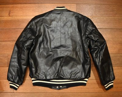 画像3: 80s BUTWIN バトウィン オールレザー アワードジャケット スタジャン アメリカ製(BLACK/40)ビンテージ
